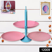 Foldable Fruit Plate Candy Dish | Multi Use Mirror Shape Dried Fruit Tray (1 Set)