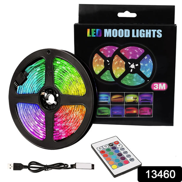 3M RGB LED Strip Lights, LED Mood Lights (1 Set)